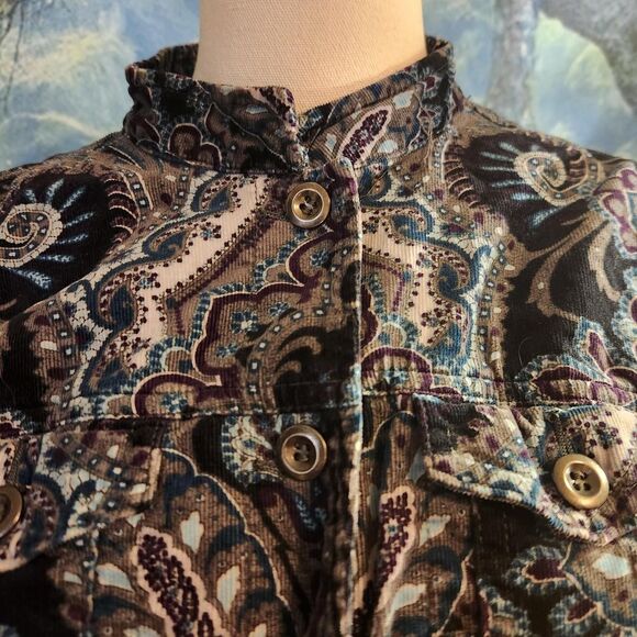 cute charter club paisley corduroy - Picture 2 of 8